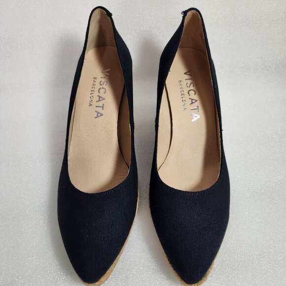 Elegant Black Wedge Shoes - Picture 3 of 15